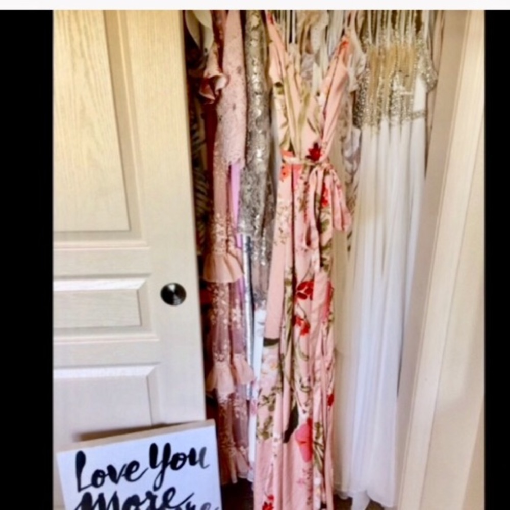 Still the One Blush Pink Floral Maxi Dress - Picture 3 of 8